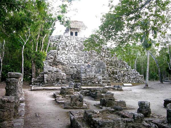 Temple Art Print featuring the photograph Coba Temple by Keith Stokes