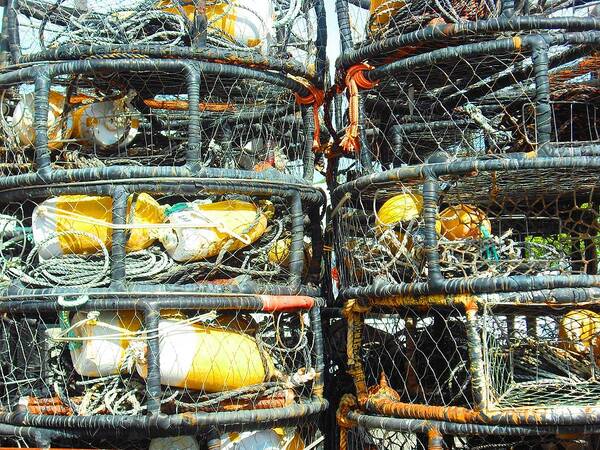 California Art Print featuring the photograph Crab Traps by Kelly Manning