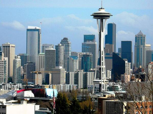 Seattle Art Print featuring the photograph Downtown Seattle by Kelly Manning