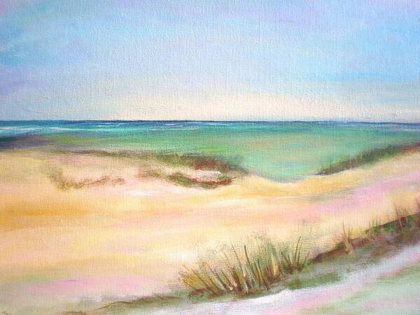 Seascape Art Print featuring the painting Easy breezy by Patricia Piffath