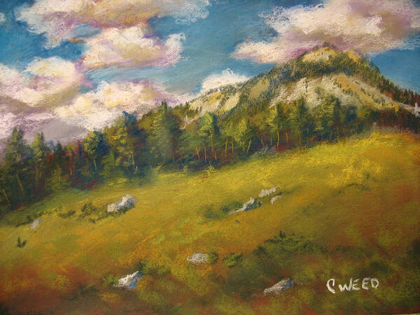 Pastel Art Print featuring the painting Foothills by Courtney Weed