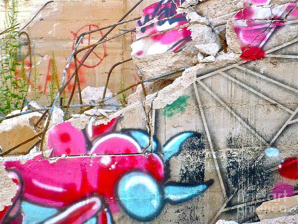 Graffiti Art Print featuring the photograph Freelance by Jim Simak