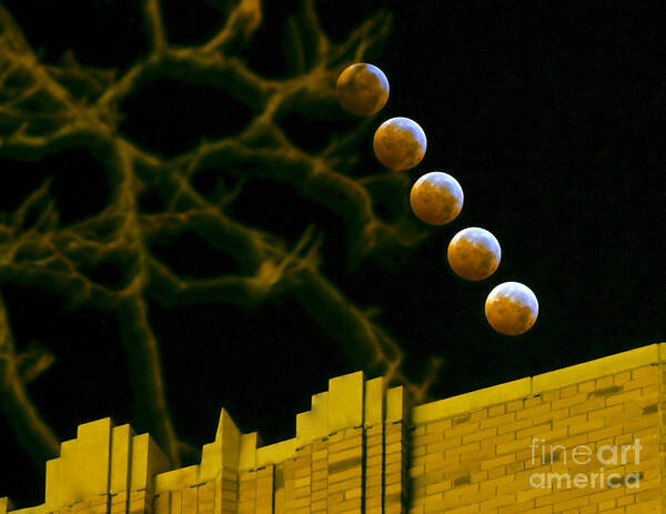 Lunar Eclipse Art Print featuring the photograph Full Lunar Eclipse by Tom Callan