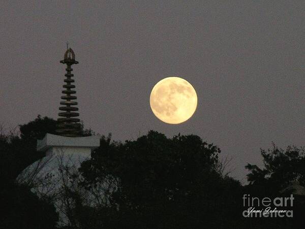 Full Moon Art Print featuring the photograph Full Moon in Japan by Yumi Johnson