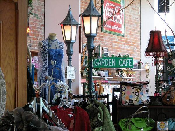 Display Art Print featuring the photograph Garden Cafe by Chris Anderson