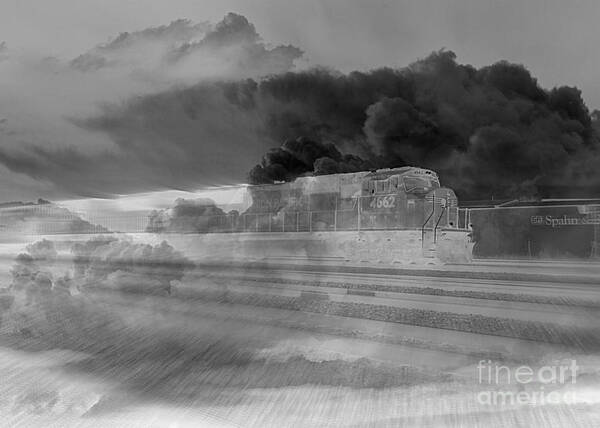 Train Art Print featuring the photograph Ghost Train by Rick Rauzi