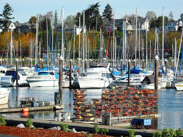 Bellingham Art Print featuring the photograph Harbor at Bellingham by Kelly Manning