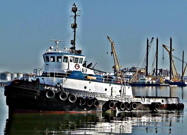Harbor Art Print featuring the photograph Harbor Tug by John Collins