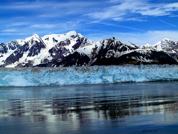 Alaska Art Print featuring the photograph Hubbard Glacier by T Guy Spencer