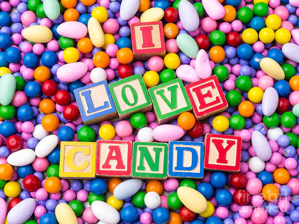 Candy Art Print featuring the photograph I Love Candy by Edward Fielding