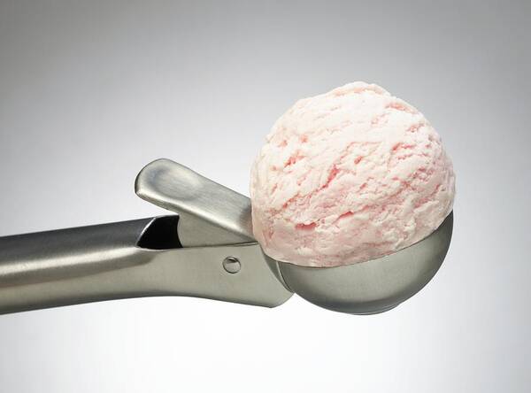 Ice Cream Art Print featuring the photograph Ice Cream Scoop by Mark Sykes