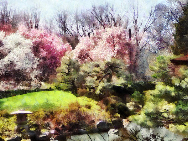 Japanese Garden Art Print featuring the photograph Japanese Spring by Susan Savad