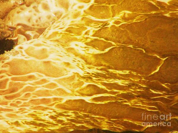 Hot Mud Art Print featuring the photograph Liquid Mud by Michele Penner