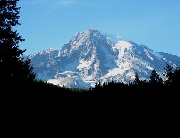 Kathy Long Art Print featuring the photograph Mount Rainier 11 by Kathy Long