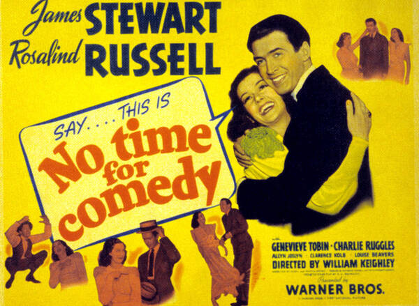 1940 Movies Art Print featuring the photograph No Time For Comedy, Rosalind Russell by Everett