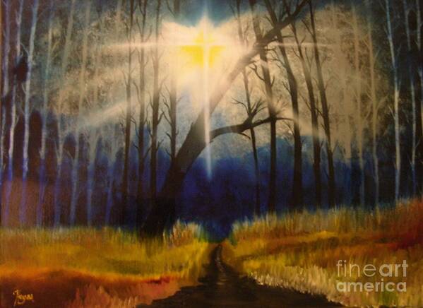 Wet On Wet Art Print featuring the painting Path of the Righteous by Barbara Hayes