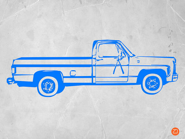 Pick Up Art Print featuring the digital art Pick up Truck by Naxart Studio