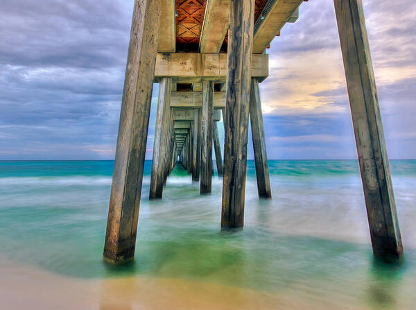 Pier Art Print featuring the photograph Pier by Anna Rumiantseva