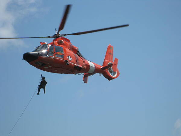 Kathy Long Art Print featuring the photograph Rescue Helicopter 2 by Kathy Long