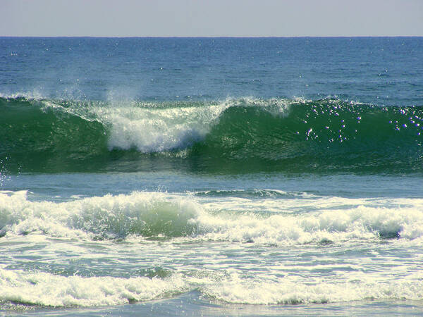 Wave Art Print featuring the photograph Rolling Wave by Kelly Nowak