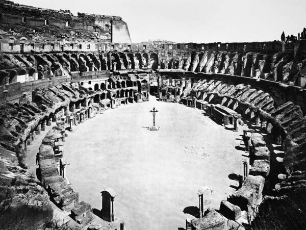 20th Century Art Print featuring the photograph Rome: Colosseum by Granger