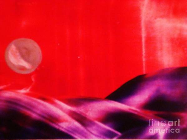 Encaustic Art Print featuring the painting Ruby Sky by Melinda Etzold