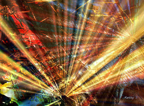 Luminosity Art Print featuring the painting Sound of Light by Kathy Sheeran