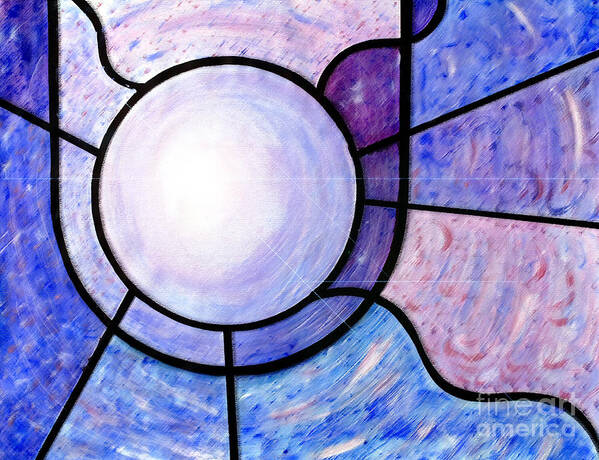  Art Print featuring the mixed media Stained Glass by Danielle Scott