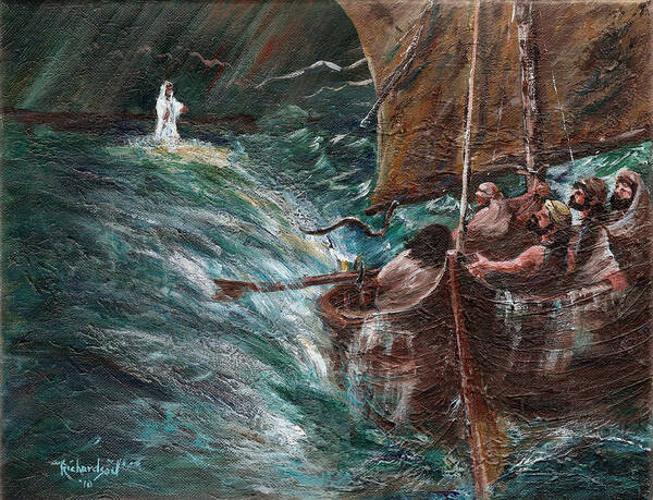 Jesus Art Print featuring the painting The Struggle by George Richardson