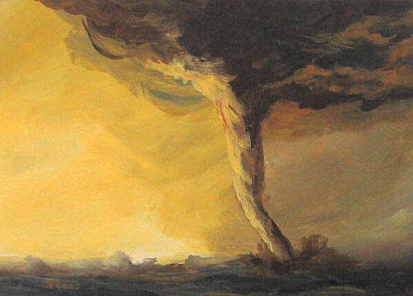 Tornado Art Print featuring the painting Tornado III by Torrie Smiley