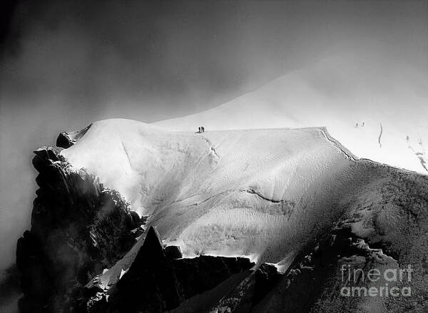 Chamonix Art Print featuring the photograph Walkers - Ice Cliff II by Jack Torcello