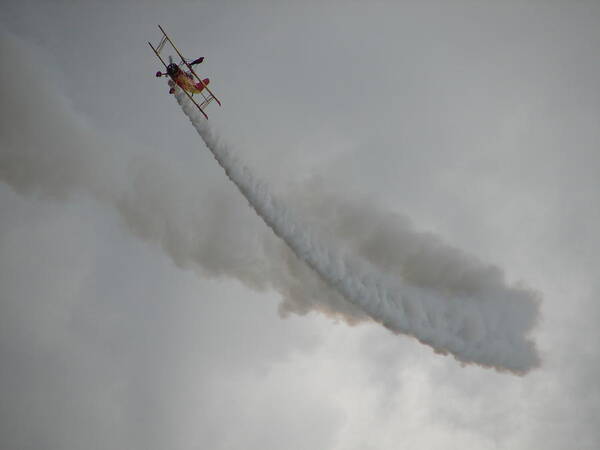 Bi Plane Art Print featuring the photograph Wing Walker by Randy J Heath