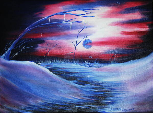 Landscape Art Print featuring the painting Winter's Frost by Shadrach Ensor
