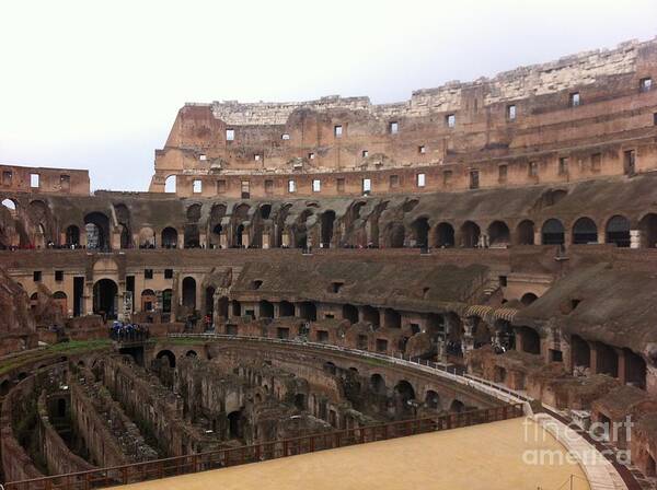 Colosseum Art Print featuring the photograph Within the Colosseum by Richard Chapman