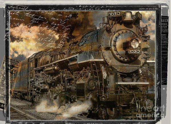 Mancave Art Print featuring the painting All Aboard by Mindy Sommers