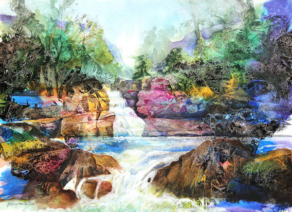 Art Art Print featuring the painting Buttermilk Falls III by Patricia Allingham Carlson