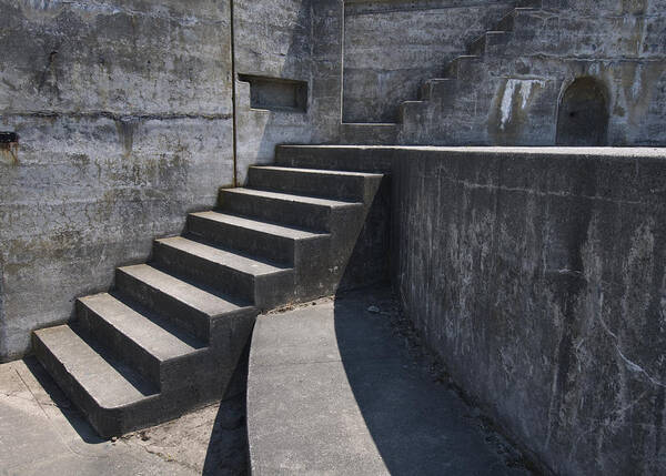 Fort Art Print featuring the photograph Fort Casey Steps 3939 #2 by Bob Neiman