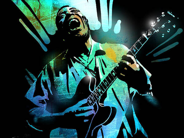 Blues Art Print featuring the painting Howlin Wolf #1 by Paul Sachtleben