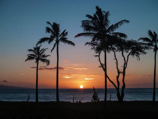 Hawaii Art Print featuring the photograph Maui Sunset #2 by Steven Clark