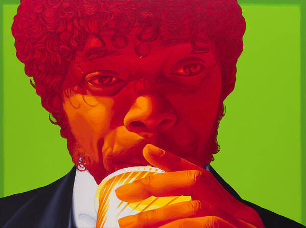 Pulp Fiction Art Print featuring the painting Tasty Beverage by Ellen Patton