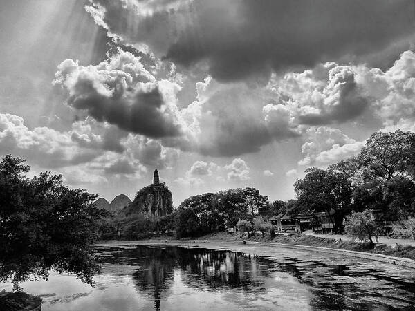 China Art Print featuring the photograph China Guilin landscape scenery photography #12 by Artto Pan