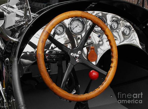 Ford Racer Art Print featuring the photograph 1920-1930 Ford Racer Dash by Neil Zimmerman