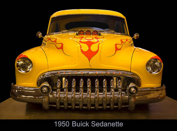 1950s Art Print featuring the photograph 1950 Buick Sedanette Hot Rod by Flees Photos