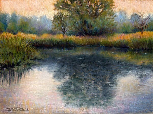 Landscape Art Print featuring the pastel After the Rain #2 by Susan Jenkins