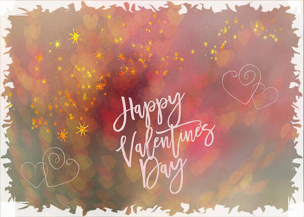 Valentine Art Print featuring the photograph Happy Valentines Day #2 by Cathy Kovarik