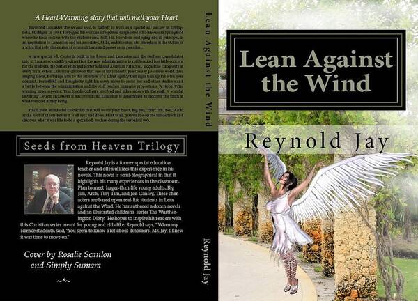 Angel Art Print featuring the painting Lean against the Wind #2 by Reynold Jay