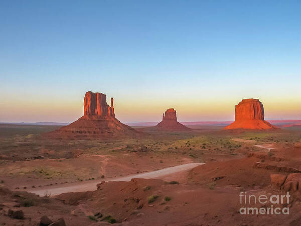 American Art Print featuring the photograph Monument Valley #2 by Benny Marty