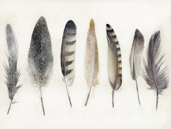 Feathers Art Print featuring the painting Native Earth by Bri Buckley