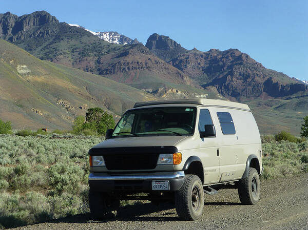 Van Art Print featuring the photograph 2DA5944-DC Our Sportsmobile at Steens Mountain by Ed Cooper Photography