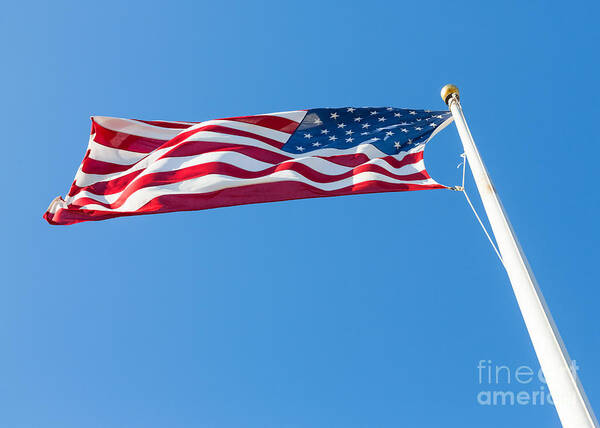 Flag Art Print featuring the photograph American flag #3 by Mariusz Blach